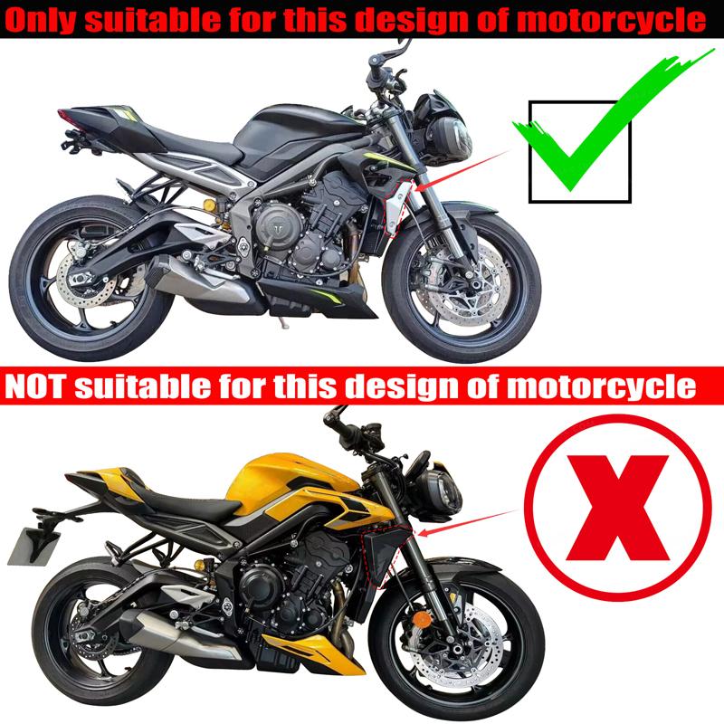 Waase For Street Triple 660S 765 S R RS 2020 2021 2022 Front Radiator Protective Cover Grill Guard Grille Shield Protector