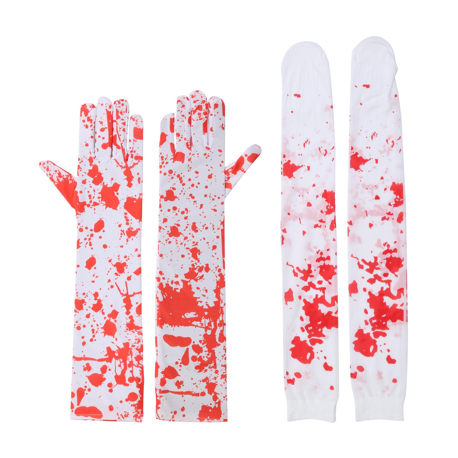 

Punk Tablecloth with Apron&stocking Women Carnivals Bloody Gloves for Adult Festival Party Performances 2