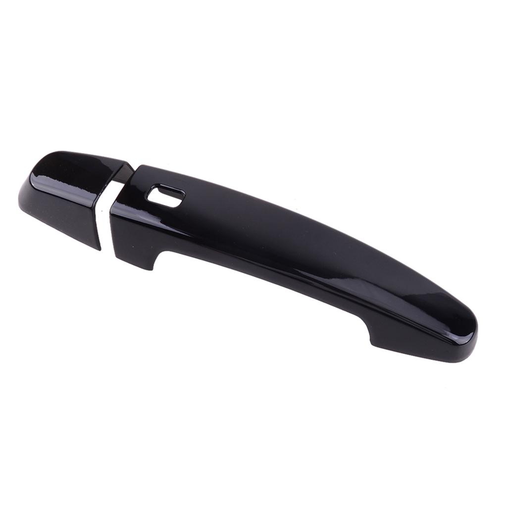 1 Set Side Door Handle Cover Trim Cap Fit for Chevrolet Traverse Malibu Impala GMC Acadia 2018 2019 2020 ABS Glossy Black