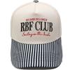 RBF CLUB Truck Driver Hat Embroidery Retro Color Matching Baseball Cap European and American Men's and Women's Casual Hat Tide