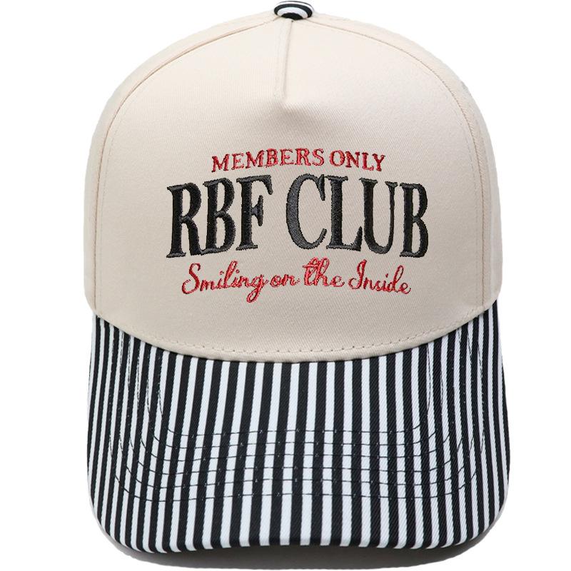 RBF CLUB Truck Driver Hat Embroidery Retro Color Matching Baseball Cap European and American Men's and Women's Casual Hat Tide