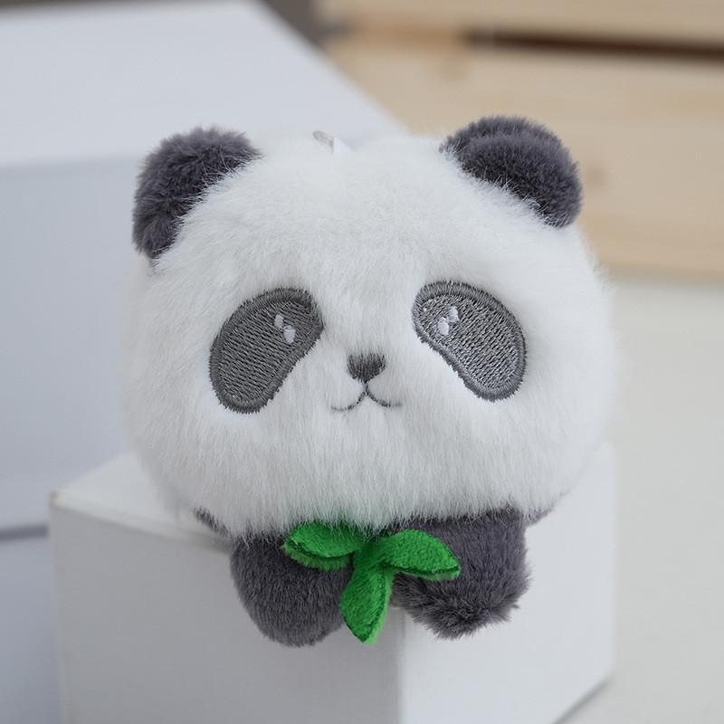 Adorable Cartoon Panda Plush Keychain Toy Cute Stuffed Bag Charm Gift For Couples