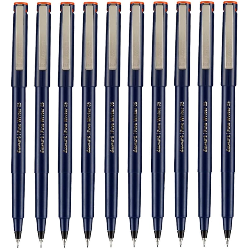 Luxor Fine Writer Red Color (pack Of 10 Pen)