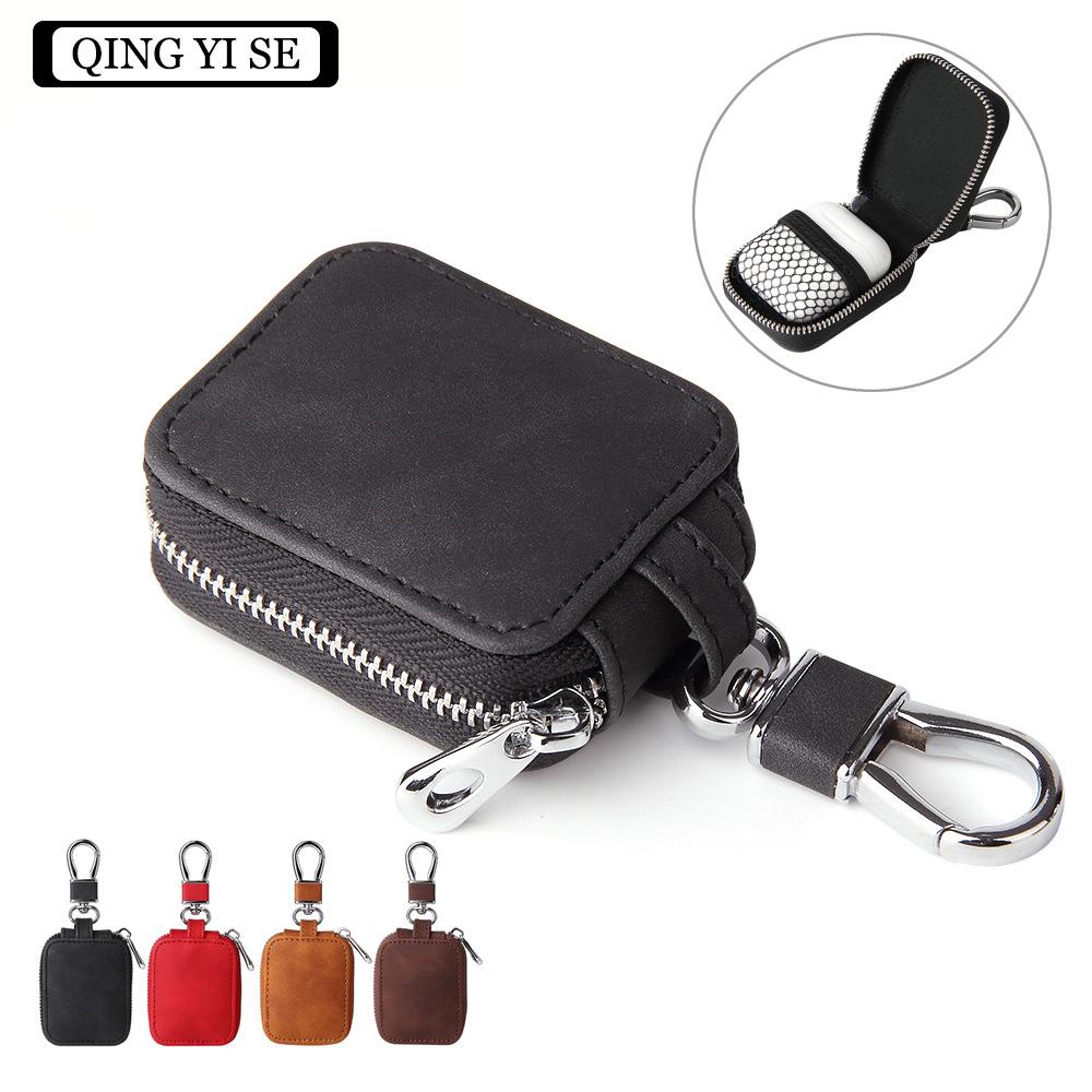 Cowhide Leather Earphone Case Bag For Airpods Pro 3 & for Airpods 4 3 2 1 Bluetooth Wireless Earbuds Protective Box