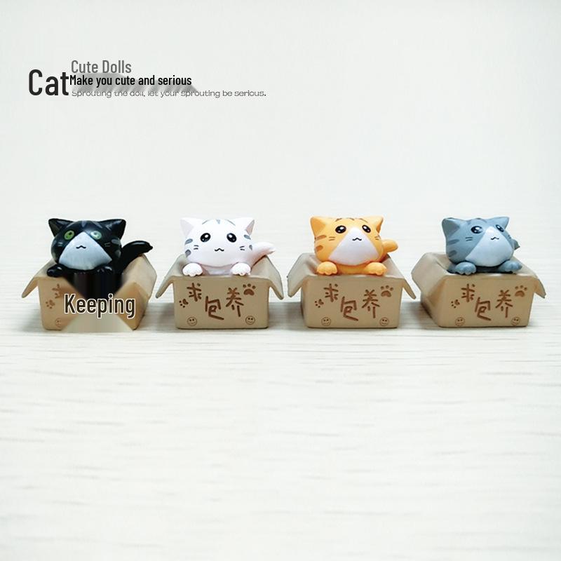 Statue di Gattini Adopt Me: 4 Tipi di Ciondoli Portachiavi Fai da Te a Forma di Animale in PVC