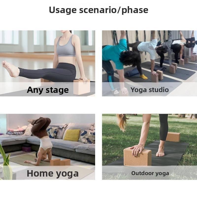 Yoga Brick Cork Highdensity Support For Adult Yoga And Fitness Practice