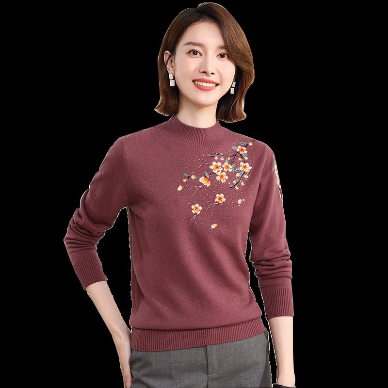 Hengyuanxiang Women's Machine Washable Wool Sweater