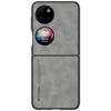 Huawei P50 Pocket S Leather Texture Frosted Protective Case for Foldable Phone