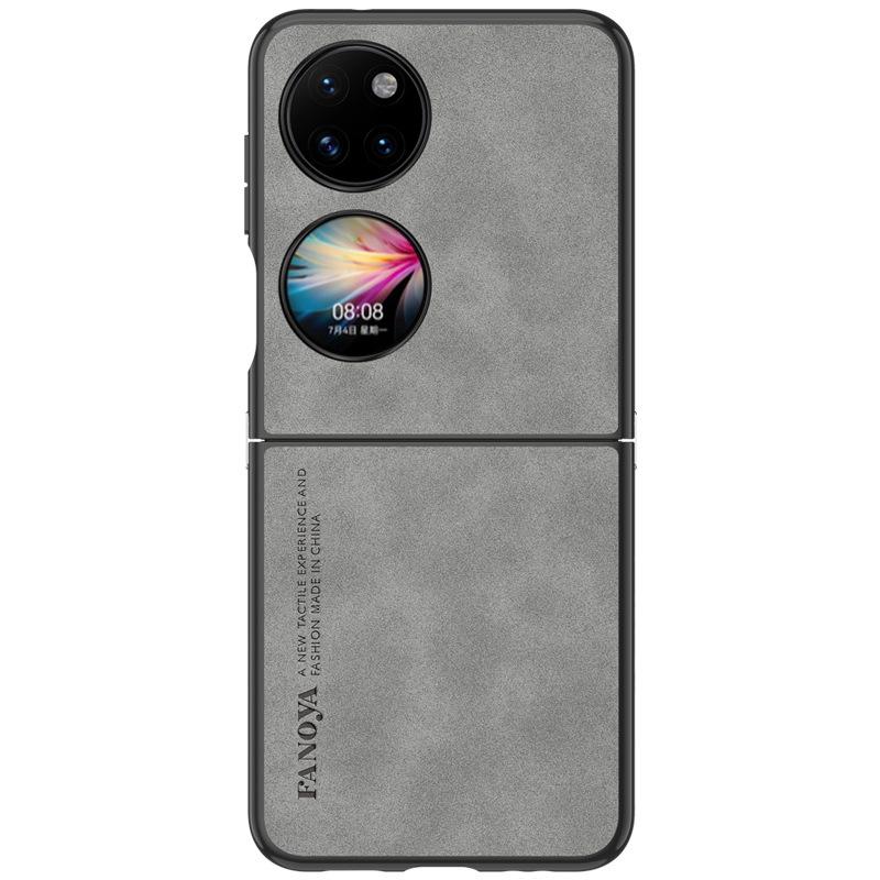 Huawei P50 Pocket S Leather Texture Frosted Protective Case for Foldable Phone