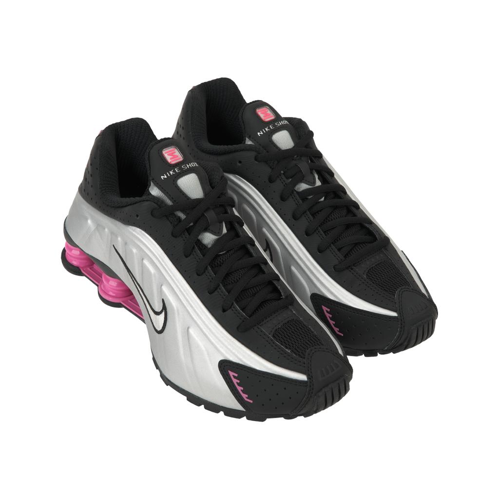 Nike Shox R4 Black Metallic Silver Pinksicle Women Sneakers AR3565-012