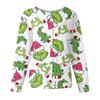 Women's Casual Fashion Long-Sleeve Single-Breasted Christmas Print Jacket