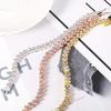 Exquisite Luxury Shining Brightly Multi-layer Full of Rhinestone Bracelets for Women Roman Bride Wedding Jewelry Accessory Gift