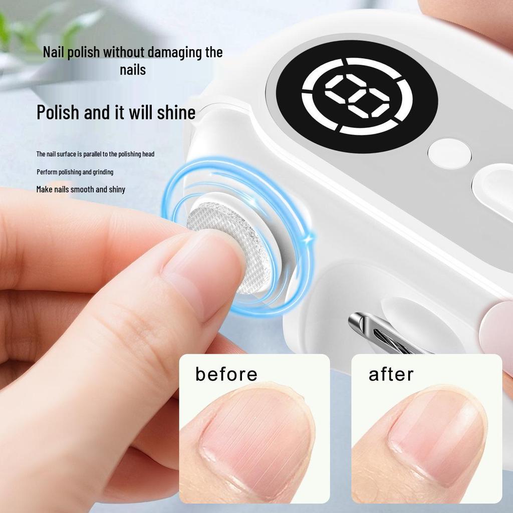 2025 Model Child-Safe Automatic Electric Nail Clipper and File - 4-in-1 Portable Manicure Tool