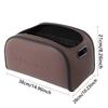 Luxury-Style Leather Multi-Functional Car Storage Box, Passenger Side Large Opening Storage Box, Large Capacity Trunk Organizer