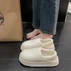 Women's & Men's Non-Slip Waterproof Cotton Slippers - Winter 2025 New Style, Indoor Closed-Toe Design for Couples.