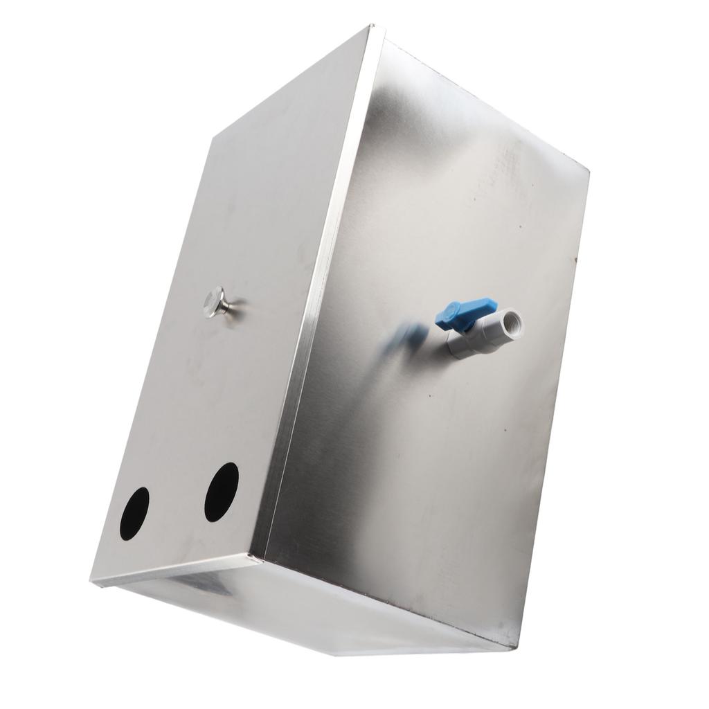 Separator tłuszczu górny wlot 500x300x295mm Stal nierdzewna Separator oleju i wody Komercyjny tłuszcz