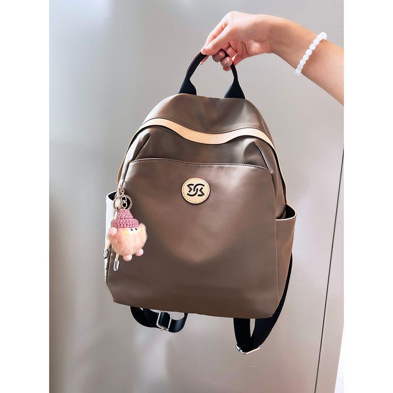 

Women s Oxford Cloth Niche Design Casual Backpack Khaki