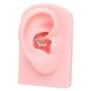 Kristall-Nasen-Clicker Handgefertigt Silberfarben Septum-Ring Edelstahl Piercing-Accessoire für Ohr und Knorpel