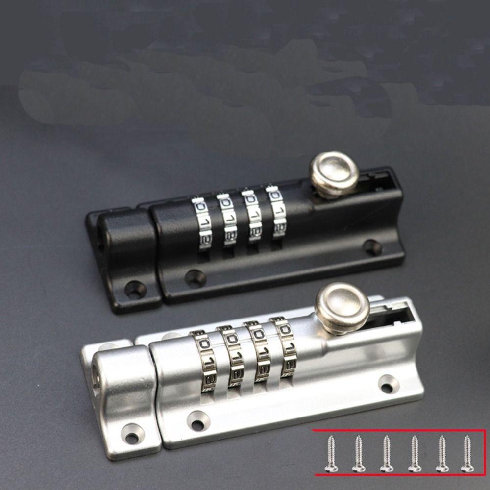 Zinc Alloy 4 Digit Combi Bolt Thicken Slide Latch Lock  for Shed Gate Fences