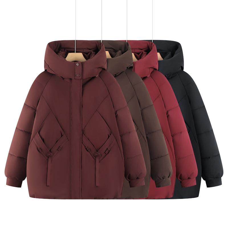 Plus Size 4XL-8XL Middle Age Women Winter Coats Hooded Elegant Thick Warm Oversize Parkas Female Jackets