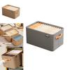 Modern Minimalist Fabric Storage Bin With Foldable Design For Clothing And Toy Organization