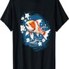 Koi Carp Fish  Koi Cherry Blossom Garden Pond T-Shirt