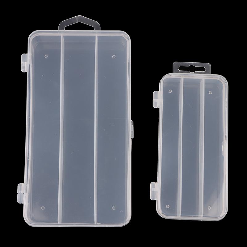 3 Fächer Mini Angelzubehörbox Kunststoff Aufbewahrung 13Cm 17Cm Köder Minnow Bleistiftköder Haken Köderbox Organizer Behälter