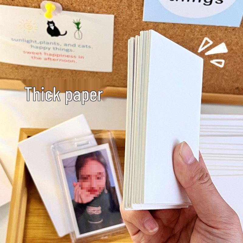 Opakowanie na gadżety z wizerunkiem idola: Biała Dwustronna Karta Podkładowa Kartonowa DIY