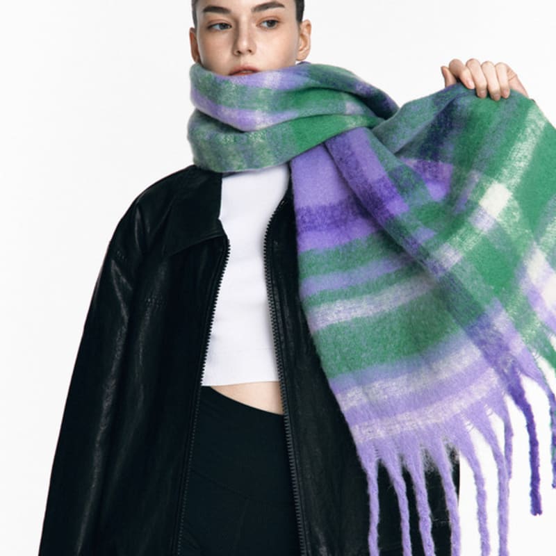 BRIGHTEN Großer Karomuster Schal (5 farben)