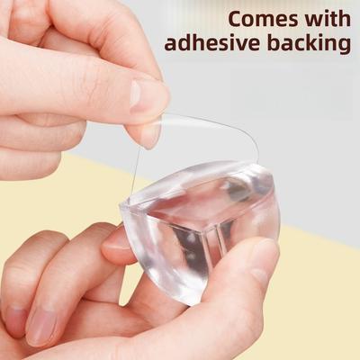 1-8pcs Transparent Door Stopper Self Adhesive Door Holder Catch Floor Mounted Door Stop for Protection of Wall and Furniture