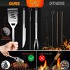 25-piece & 39-piece Sets Stainless Steel Handle Outdoor Kitchen Grill Set Barbecue Accessories BBQ Tool with Oxford Cloth Case
