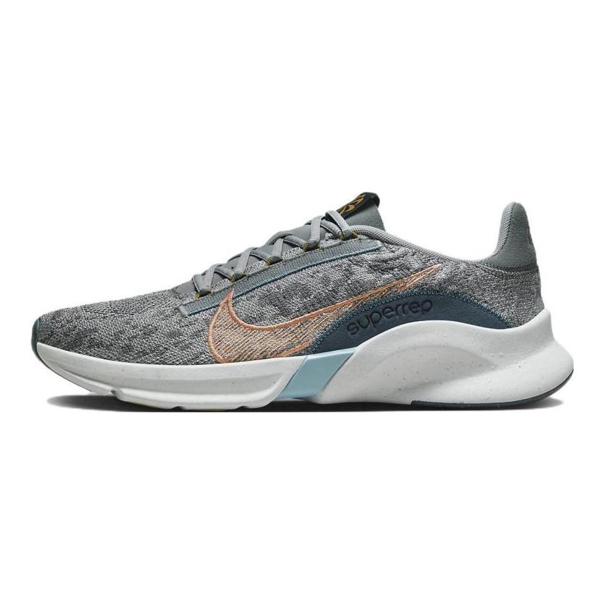 Nike SuperRep Go 3 Next Nature Flyknit 'Wolf Grey Arctic Orange' Sneakers DH3394-004