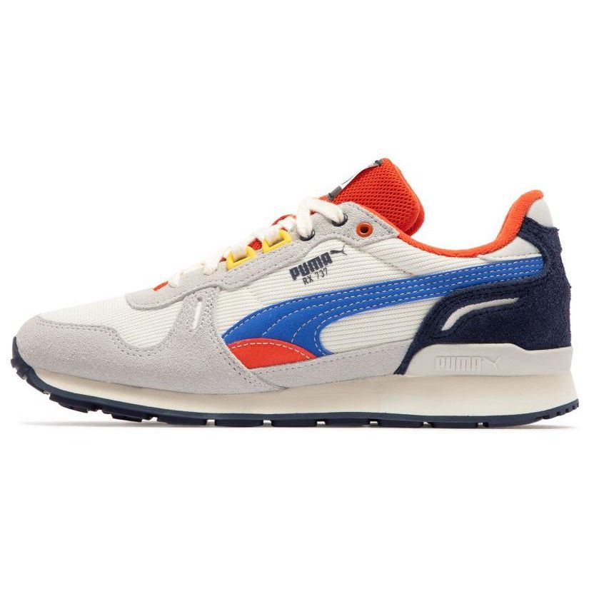 PUMA Rider FV Retro Rewind Sneakers Puma White-Vapor Gray-Orange Pop-Royal Blue Unisex 389834-01 EU 36