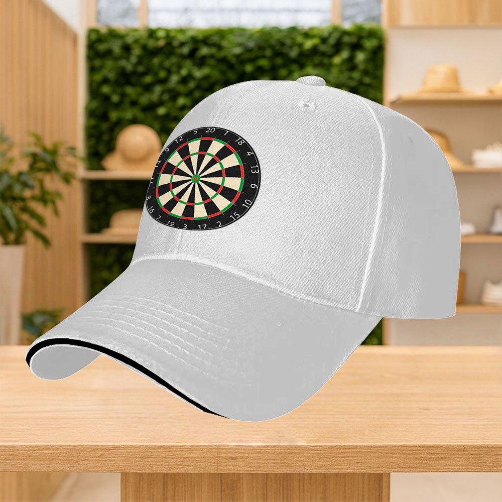 Dartboard Printed Adjustable Baseball Cap Unisex Multiple Colors Casual Street Sports Party Cap