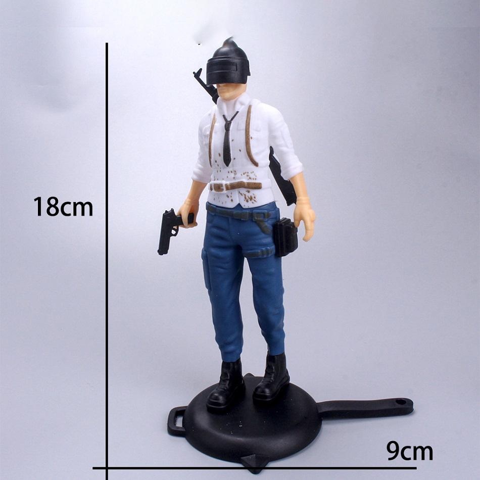 Game Cake Topper Anime Figure Party Happy Birthday Decoration Supplies Ornaments Boy Kids Gift PLAYERUNKNOWN S PUBG PVC Poseable Articulated Scale