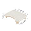Step Cat Litter Mat Easy Cleaning Lightweight Sturdy Indoor Pedal Stool Elevated Catcher Double