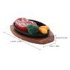 Miniatura Realista de Bife de Brinquedo com Carne Falsa para Decoração de Cozinha de Casa de Bonecas e Acessórios de Brincar Cor Sortida
