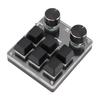 USB Mini 6 Key Keypad with 2 Knob Red Switch Programmable Custom Mini Macro One Handed One Handed Keypad Keypad for Game