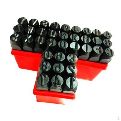 36 adet Numara ve Harf Punch Seti Sertleştirilmiş Çelik Metal Kalıp Kuyumcular 5/16 ''8mm DIY Hediyeler