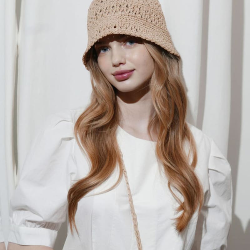 

СОЛОМЕННАЯ ШЛЯПА-ВЕДРО POHIES - СВЕТЛО-РОЗОВЫЙ/БЕЖЕВЫЙ beige