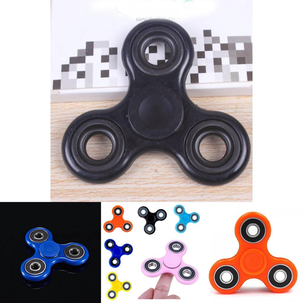 Elegant Wood Hand Spinner Tri Fidget Ceramic Ball Desk Toy For Stress Relief