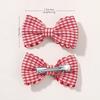 10PCS/Set New Girls Cute Plaid Print Hairpins for Kids Children Sweet Headband Hair Clips Barrettes Fashion Bow Hair Accessories