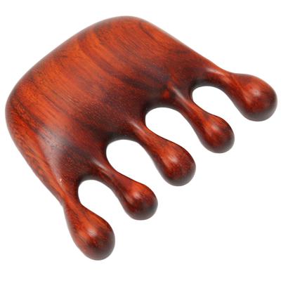 Wood Massage Comb Multipurpose Sandalwood Wide Tooth Head Scalp Massage Comb for Head Neck
