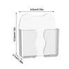 Multi-function Wall Mounted Remote Control Holder Transparent Non Perforated Wall Stand Holder