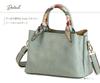 Scarf Handle 2WAY Shoulder Bag Tote Bag [Pragma] (Black)