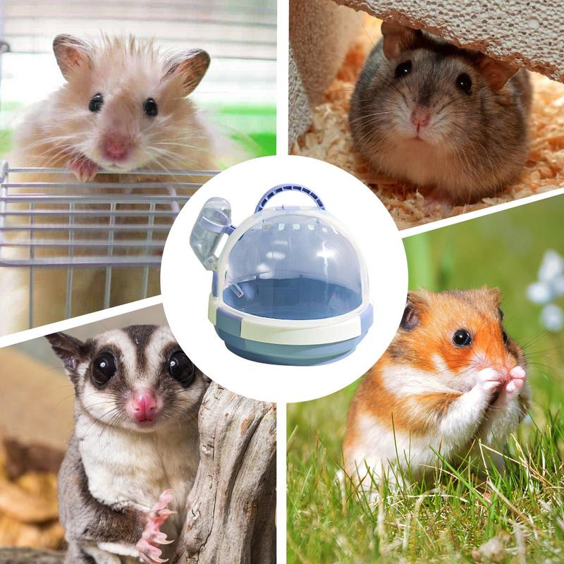 Small Animal Carry Cage Small Animal Cages Hamster Carrier Anti-Chewing Design Small Animal Carrier Hamster Cages Portable