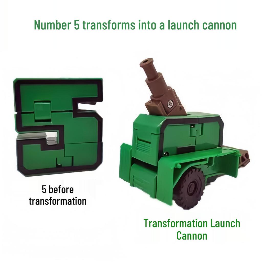 Children's Educational Robot Building Blocks: Transforming Digital Autobot Letters