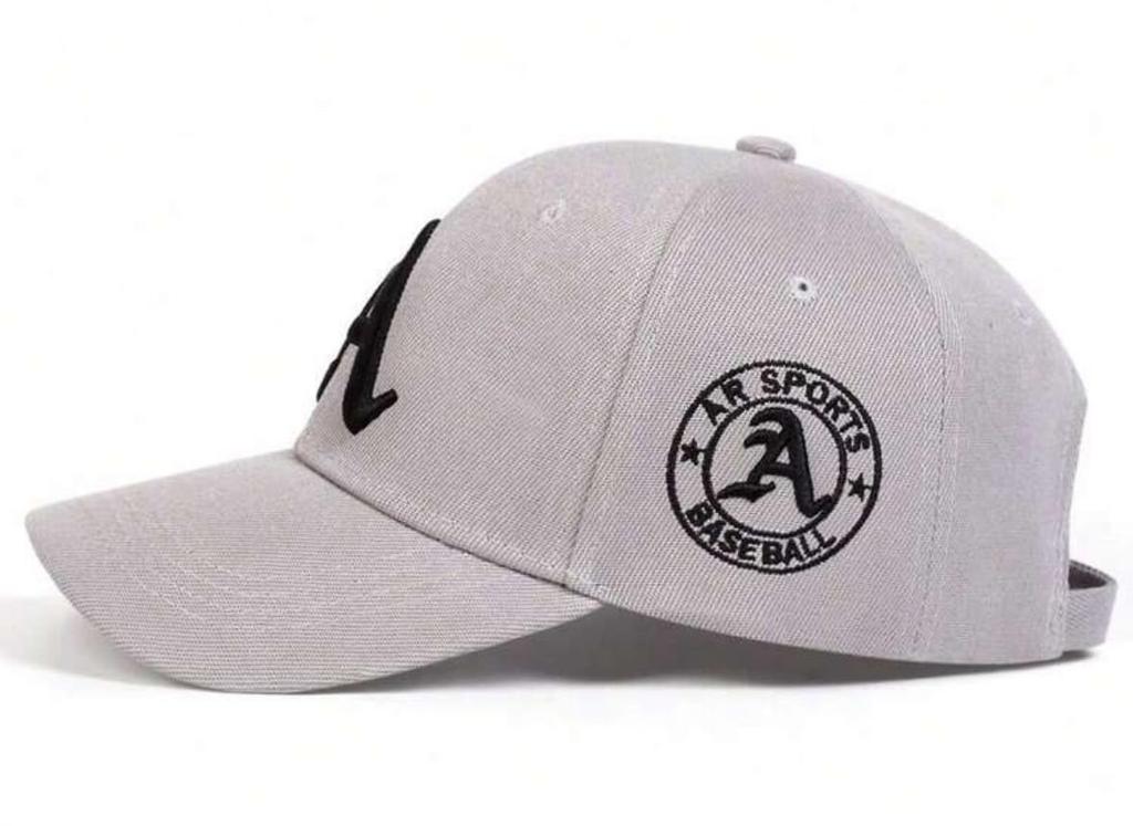 [sproutsy] Baseball Cap, Sports Cap, Cap, A Logo Embroidery (JP, Number Size, 58.0 cm, Gray)