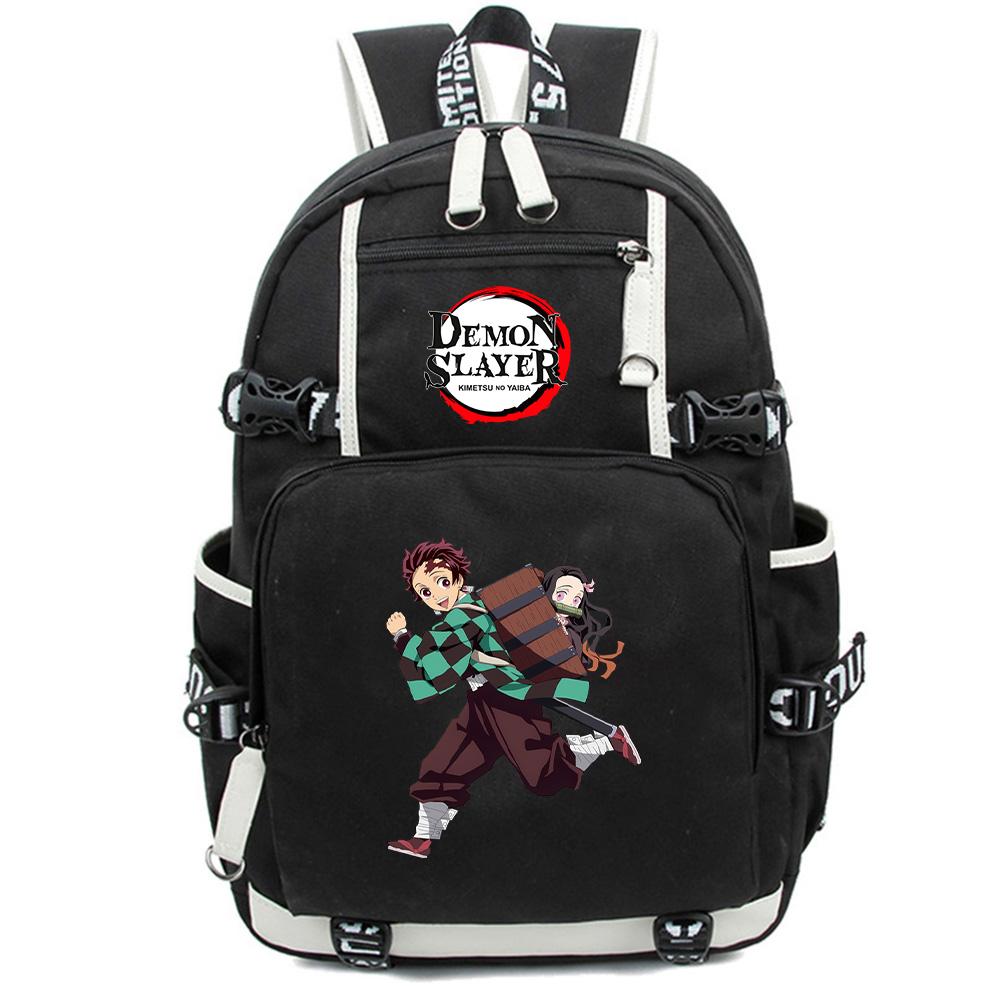 Anime Cartoon Demon Slayer Bedruckter Rucksack Große Kapazität Schultasche Laptop Unisex Studenten Schultasche Reise Outdoor Tasche