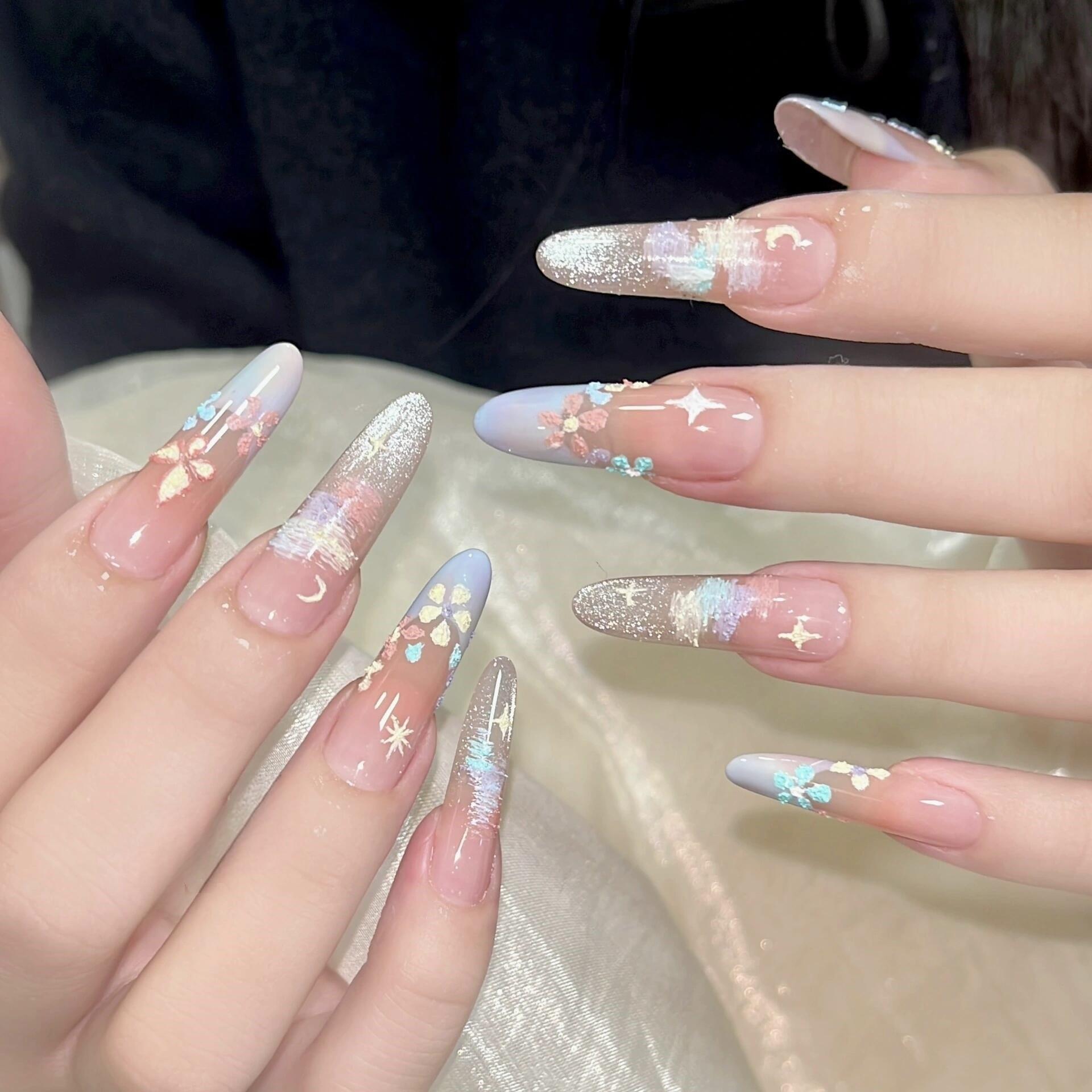 Monet Cat Eye Whitening Nail Art Stickers - Gentle, Pure Desire for Daily Wear